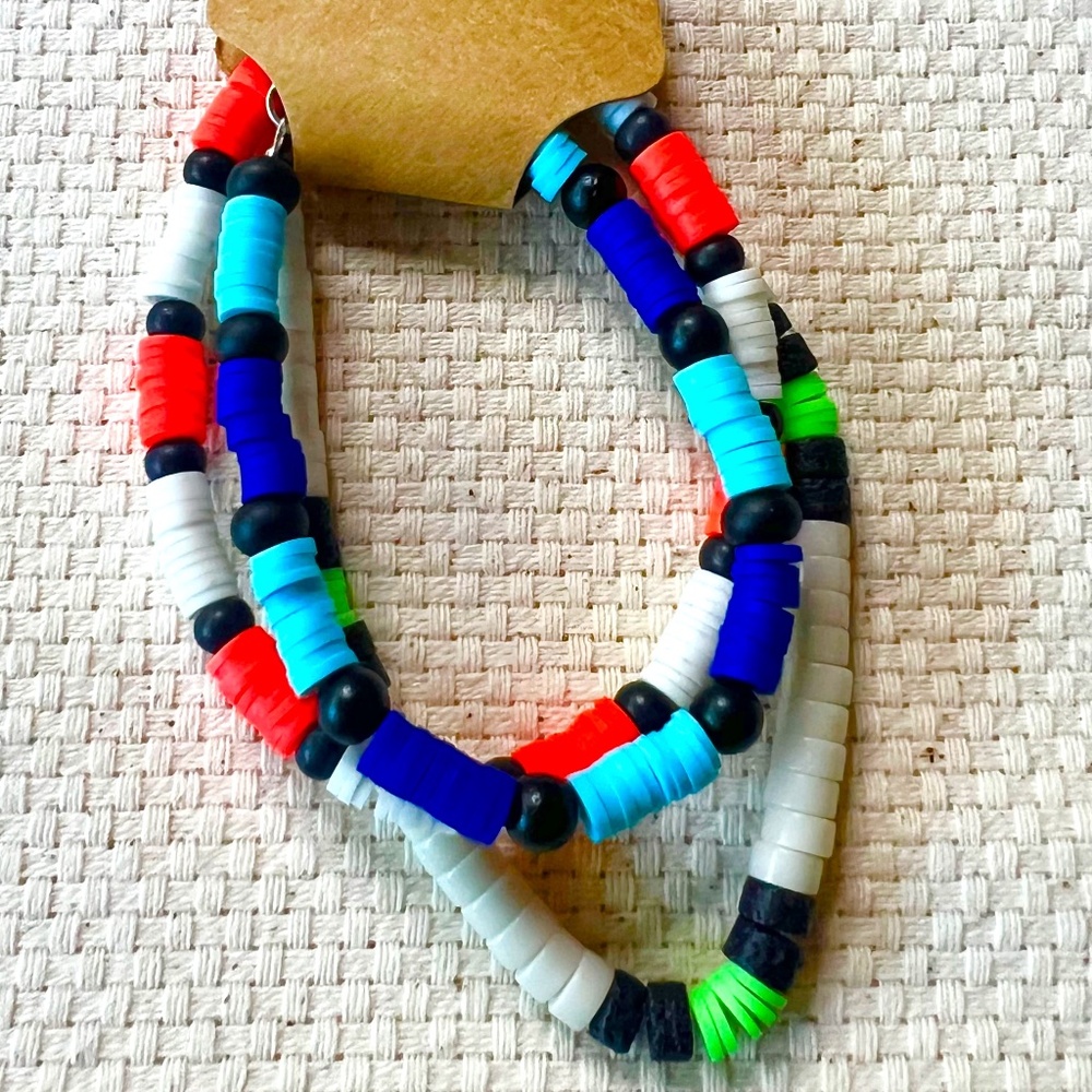Bracelet Set‎ (3) Glass beads -Handmade